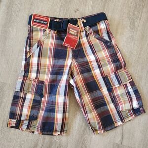 Wrangler cargo plaid short nwt